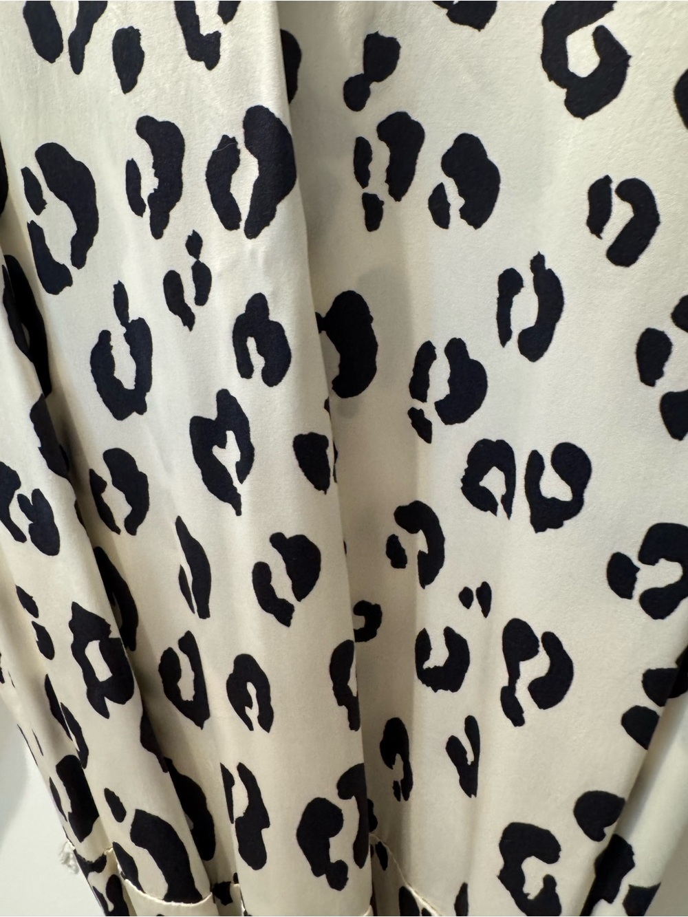 Reformation Cream and Black Leopard Print Long Sleeve Maxi Dress - Picture 7 of 8